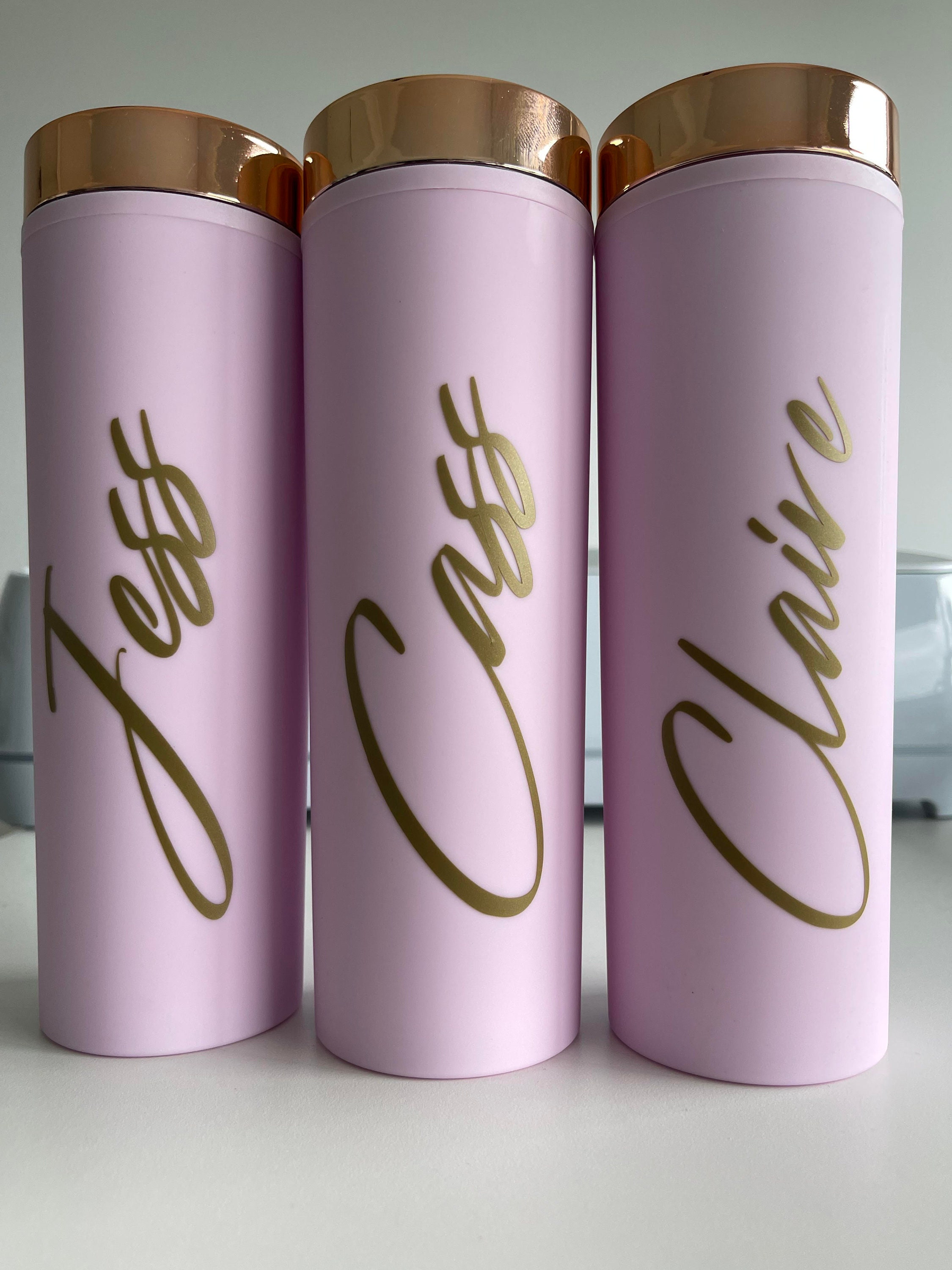 Personalised Tumbler With Straw, Bridesmaid Gift, Custom Tumbler