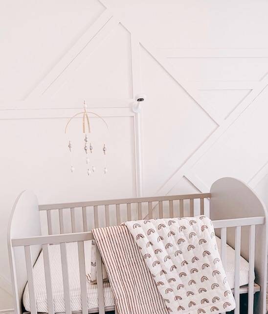 Rainbow Baby Cot Quilt Baby Quilt Newborn Blanket Cotton Filled Quilt