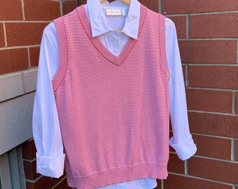 Cotton Knit Vest - Etsy
