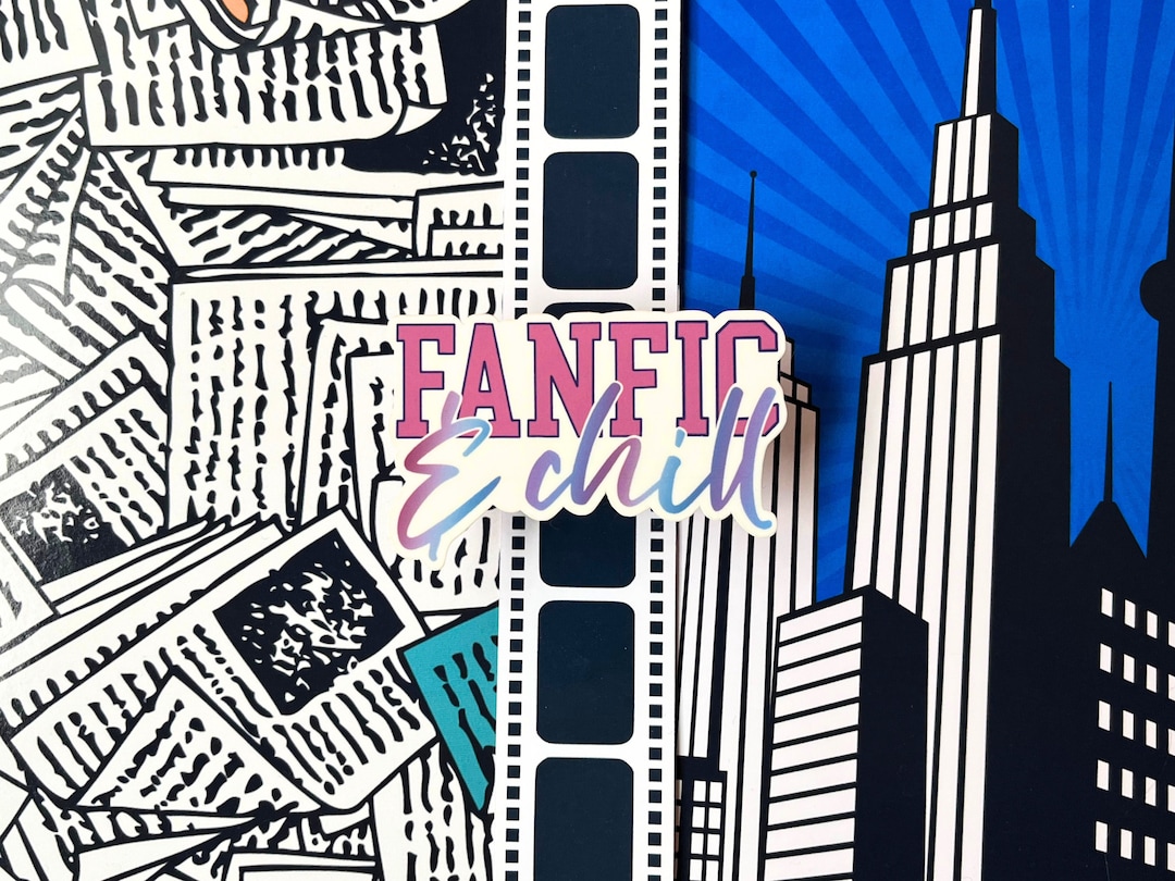 Fanfic Stickers Fanfic & Chill Waterproof Vinyl Sticker | Fandom Gifts | Fangirl ...