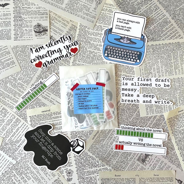 Writer Stickers - Etsy