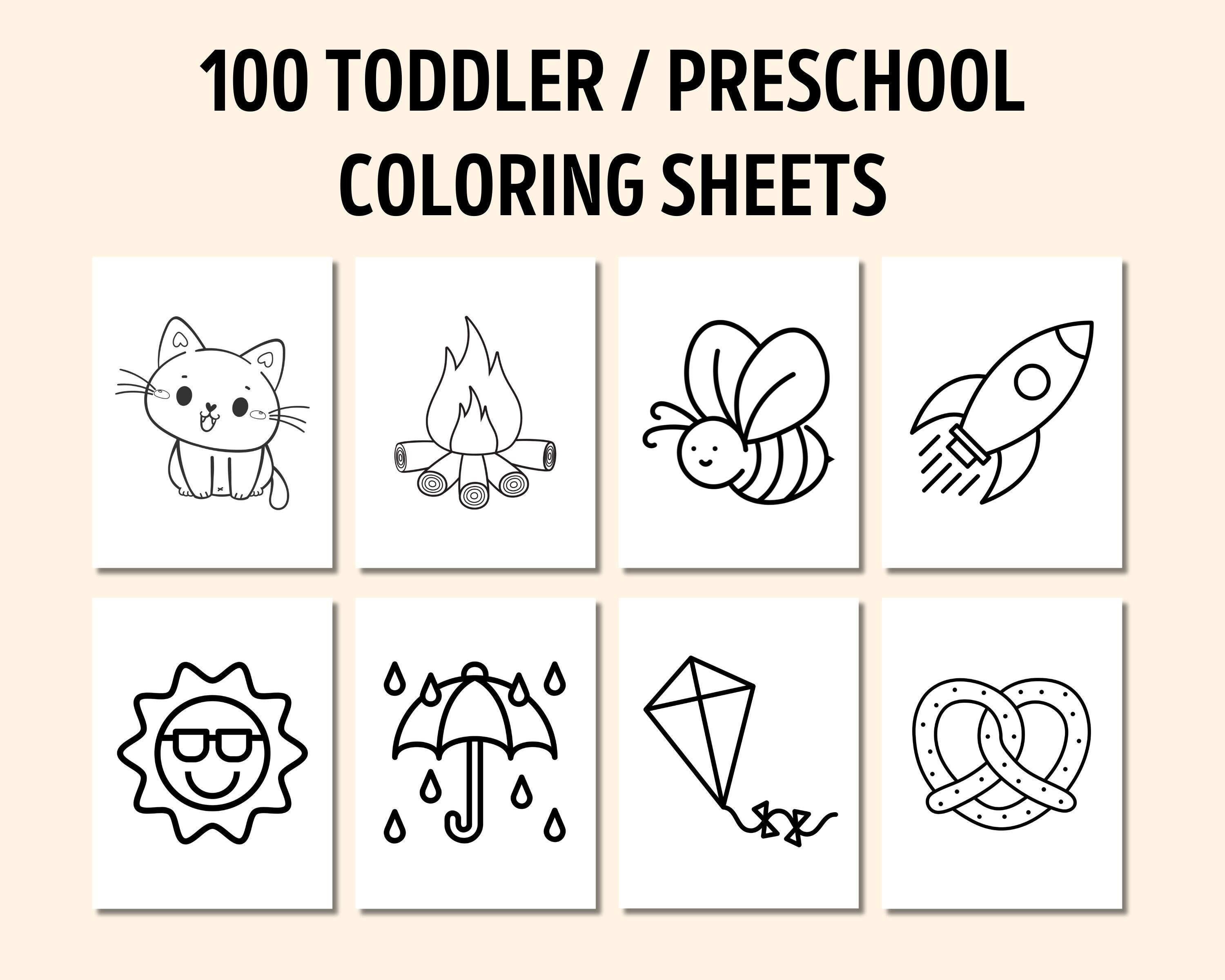 Toddlers Coloring Pages (100% Free Printables)