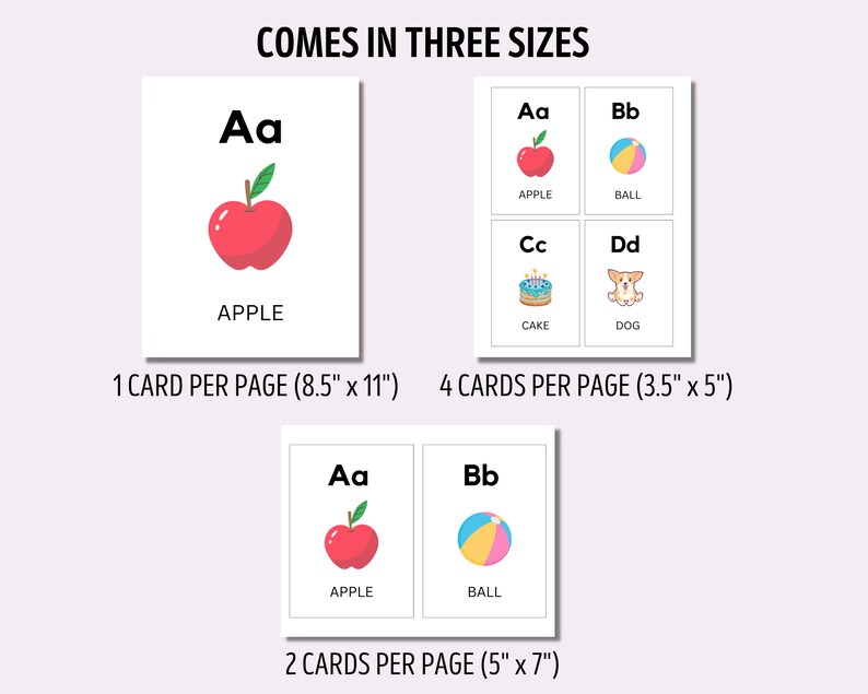 Alphabet Flashcard Printable, Alphabet Printable, ABC Flashcard