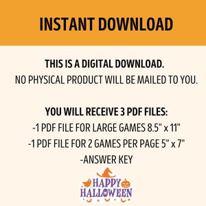 Halloween Villain Match Game: Printable Party Activity (Digital Download) image 4