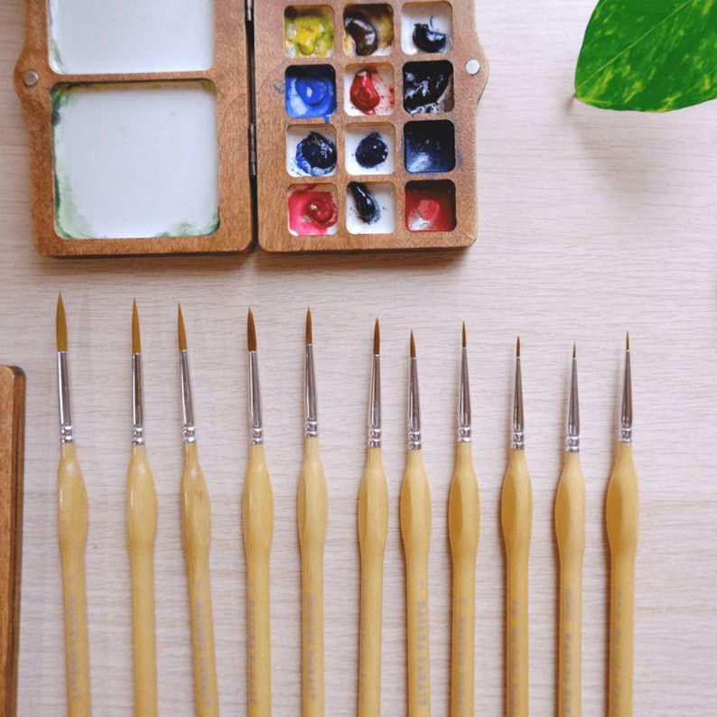 Set of Watercolor Brushes - Etsy
