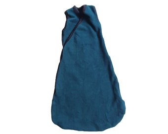 Baby pajamas, sleeping bag made of organic cotton fleece for growing with you from birth