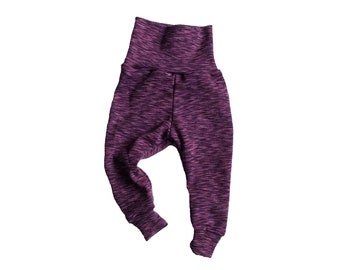 Baby leggings for growing with organic wool/silk