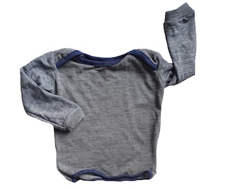 Baby slip shirt, shirt, sweater, Bio_Wolle/hemp undershirt