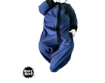 Organic wool/silk summer pajamas to grow with you from birth