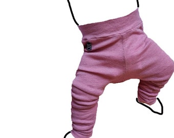 Baby leggings for growing wool/hemp