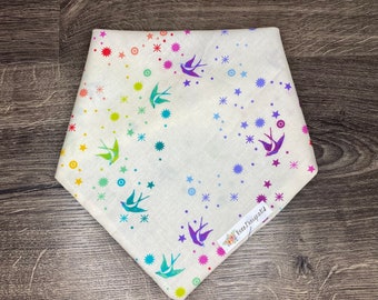 arrows 100/% cotton Teal Bolt CatDog Bandana SNAP on