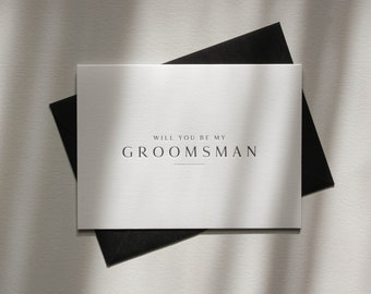 GROOMSMAN | Letterpress Greeting Card