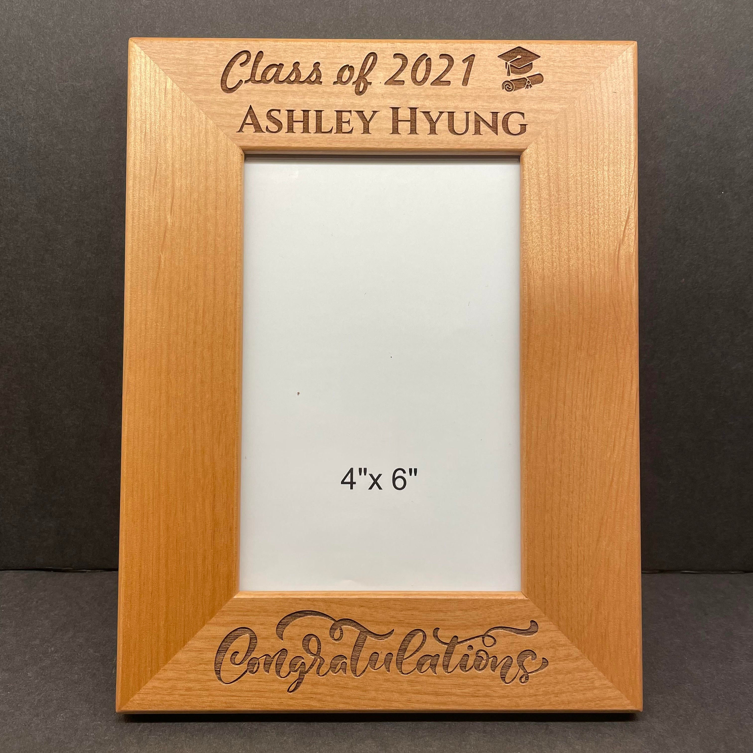 Customizable Red Alder Picture Frame Personalized Wooden Frame Unique