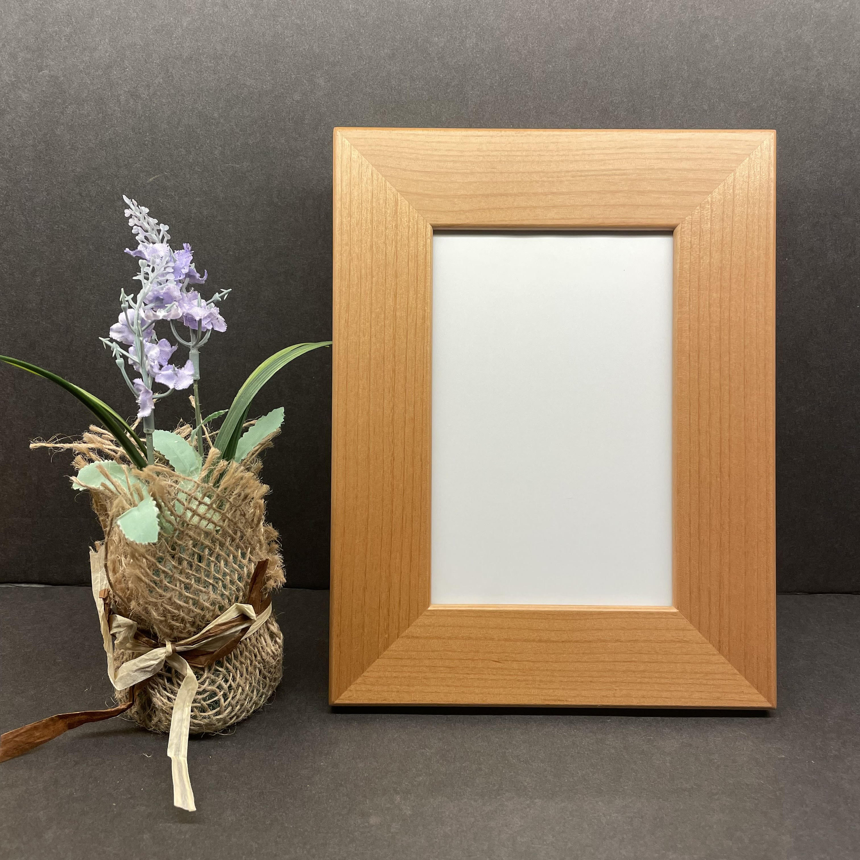 Customizable Red Alder Picture Frame Personalized Wooden Frame Unique