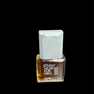 Vintage Jovan Musk For Men Evening Edition Splash Cologne .85 Fl Oz, Silver Cap