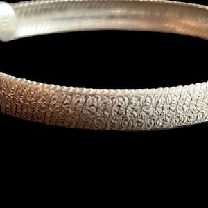Pulsera vintage de plata de ley 925 italiana con diseño de espiga, 18 cm