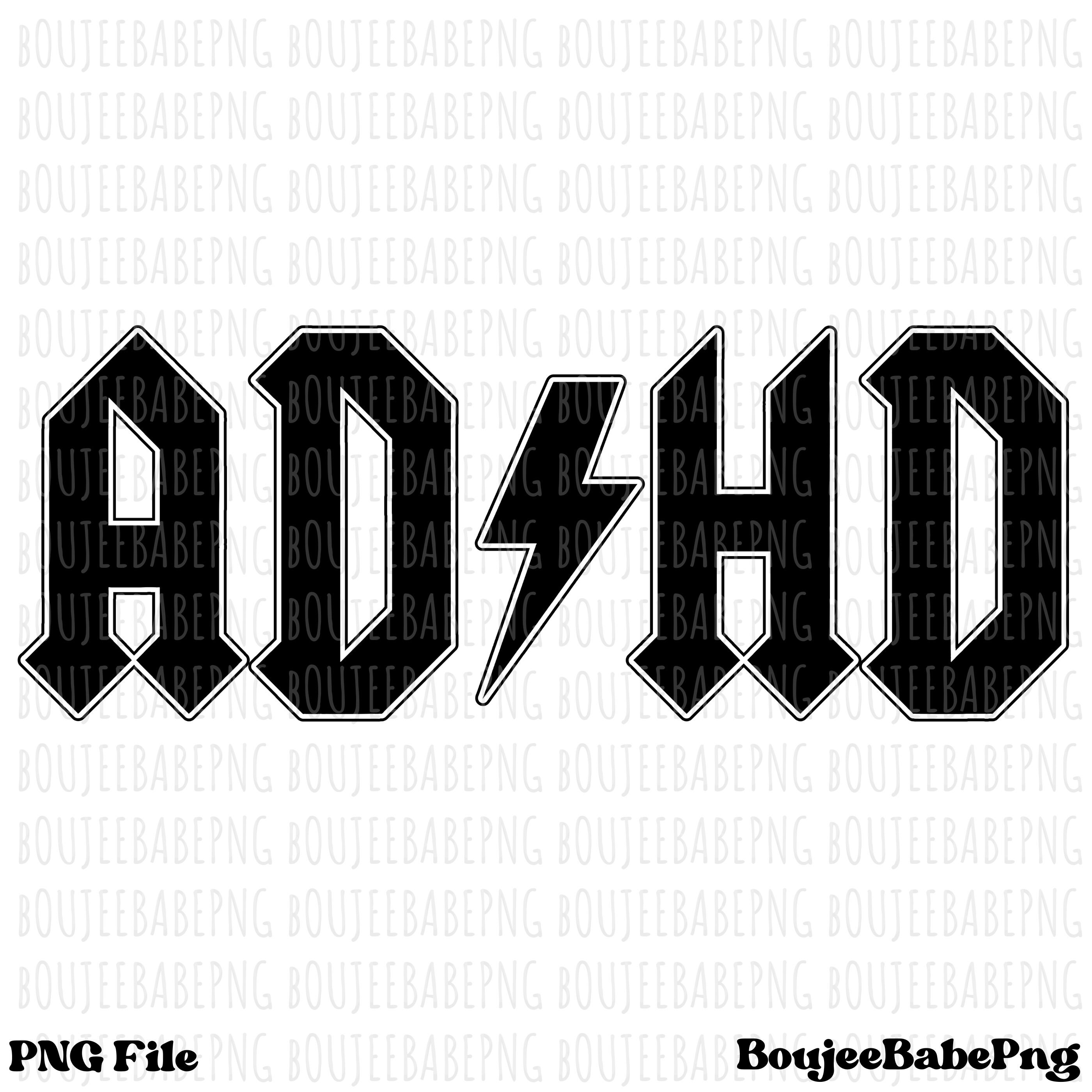 ADHD Png Rocker Png Rock and Roll Png ADHD ACDC Parody Png - Etsy UK