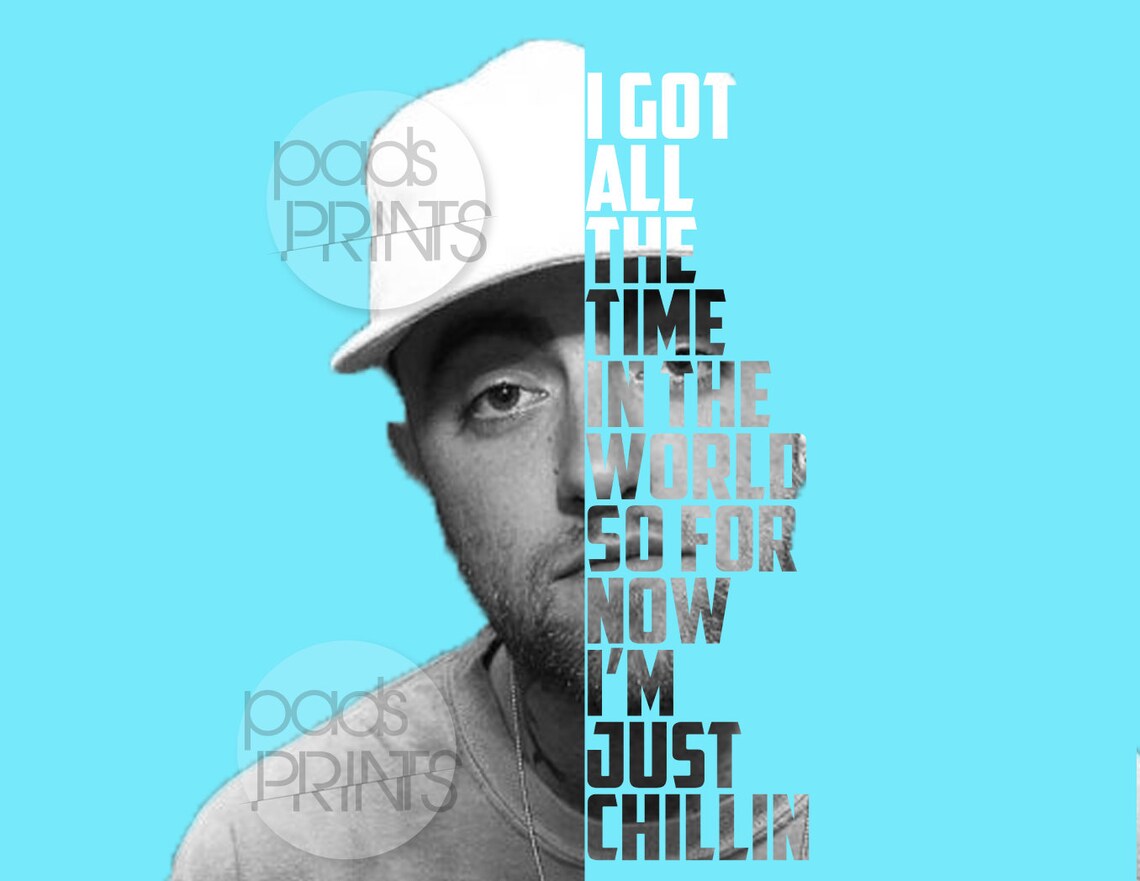 Mac Miller Print Mac Miller Lyrics Mac Miller Lyric Print Etsy