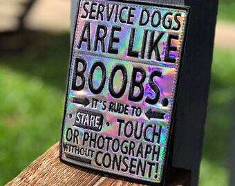 service dog velcro patch