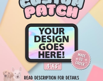 4x3 Custom Rectangle Hook and Loop Patch