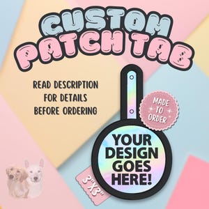 3x3 Custom Circle Patch Tab Single-Sided