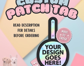 Pestaña de parche circular personalizada de 3x3 de una sola cara