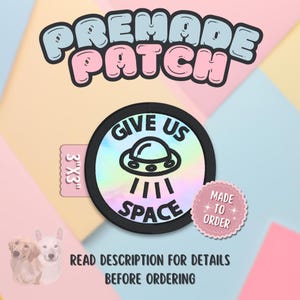 Circle Patch 3x3 "Give Us Space" Hook and Loop Attachment