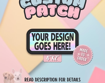 4x2 Custom Rectangle Hook and Loop Patch