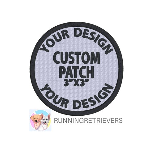 1 CUSTOM 4x6 Rectangle Hook and Loop Patch Etsy