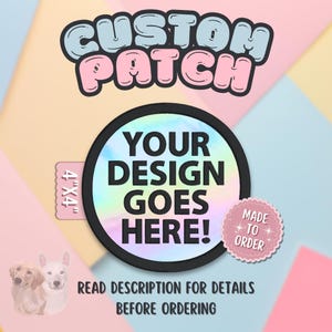 4x4 Custom Circle Hook and Loop Patch