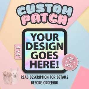 4x4 Custom Square Hook and Loop Patch