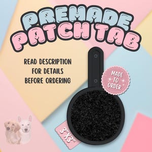 Circle Patch Tab 3x3 Double-Sided Hook and Loop