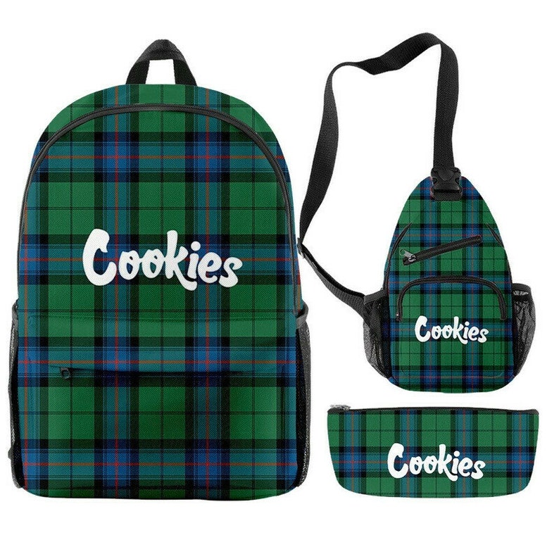 3pcs COOKIES Backpack Cookies Laptop Bag School Bag Travel Etsy
