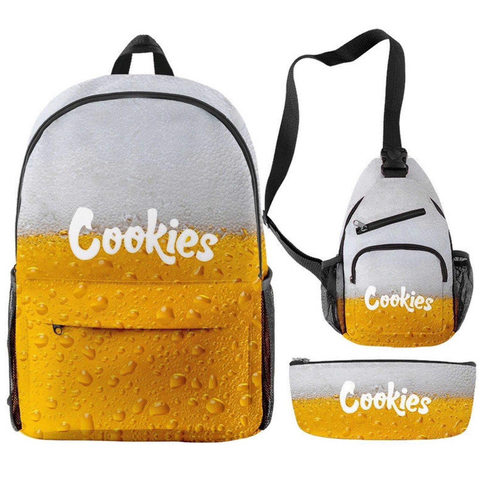 3pcs COOKIES Backpack Cookies Laptop Bag School Bag Travel Etsy
