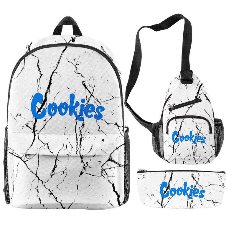 3pcs COOKIES Backpack Cookies Laptop Bag School Bag Travel Etsy