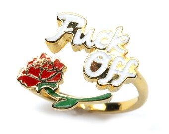 Fuck Off Ring Etsy