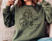 Plant Lady Sweatshirt, Plant Mom Shirt, Plant Mom Gift, Cute Plant Sweatshirt, Plant Sweatshirt, Boho Plant