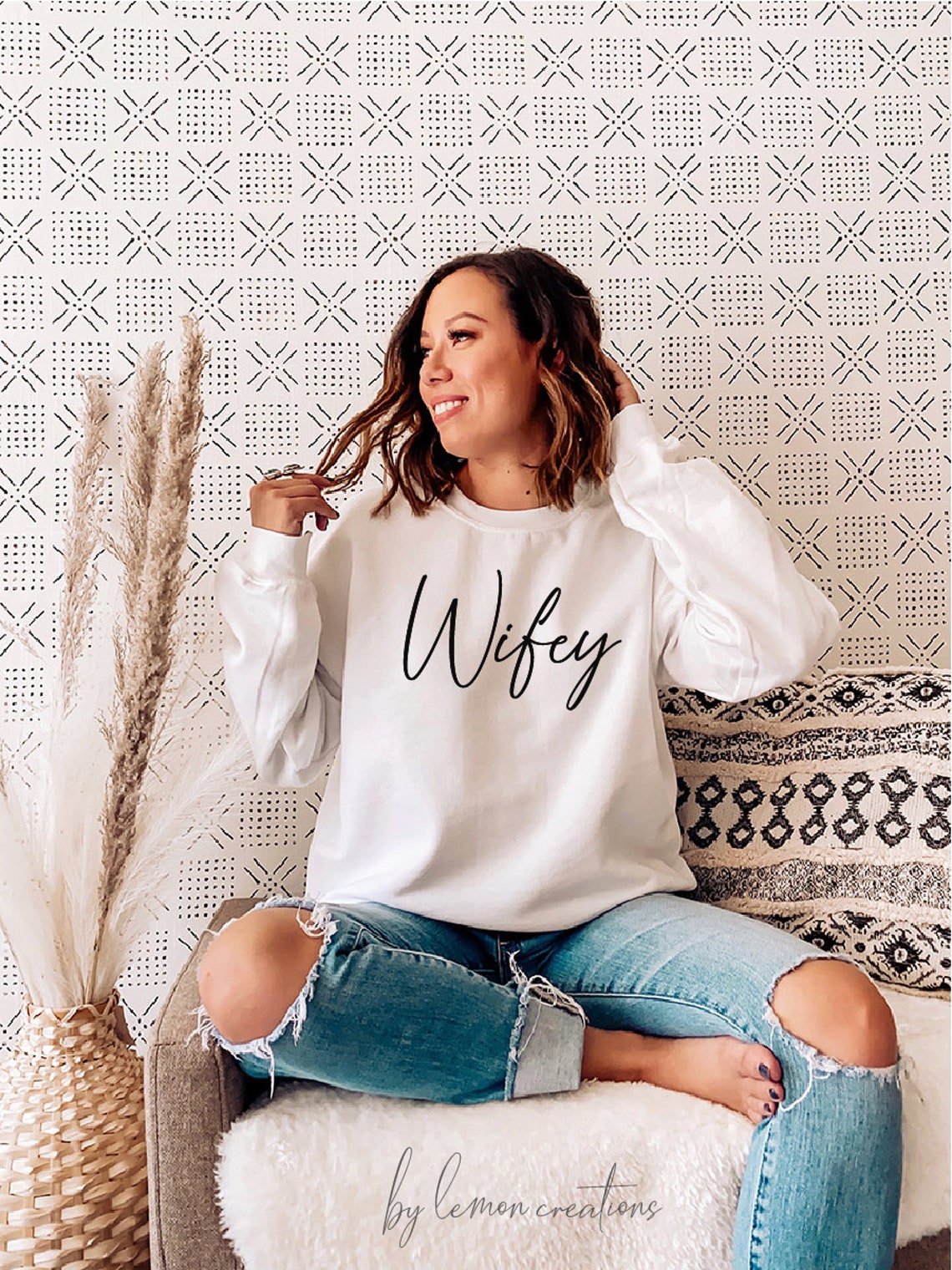 Wifey Sweatshirt Bridal Shower Gift For Bride Future Mrs | Etsy