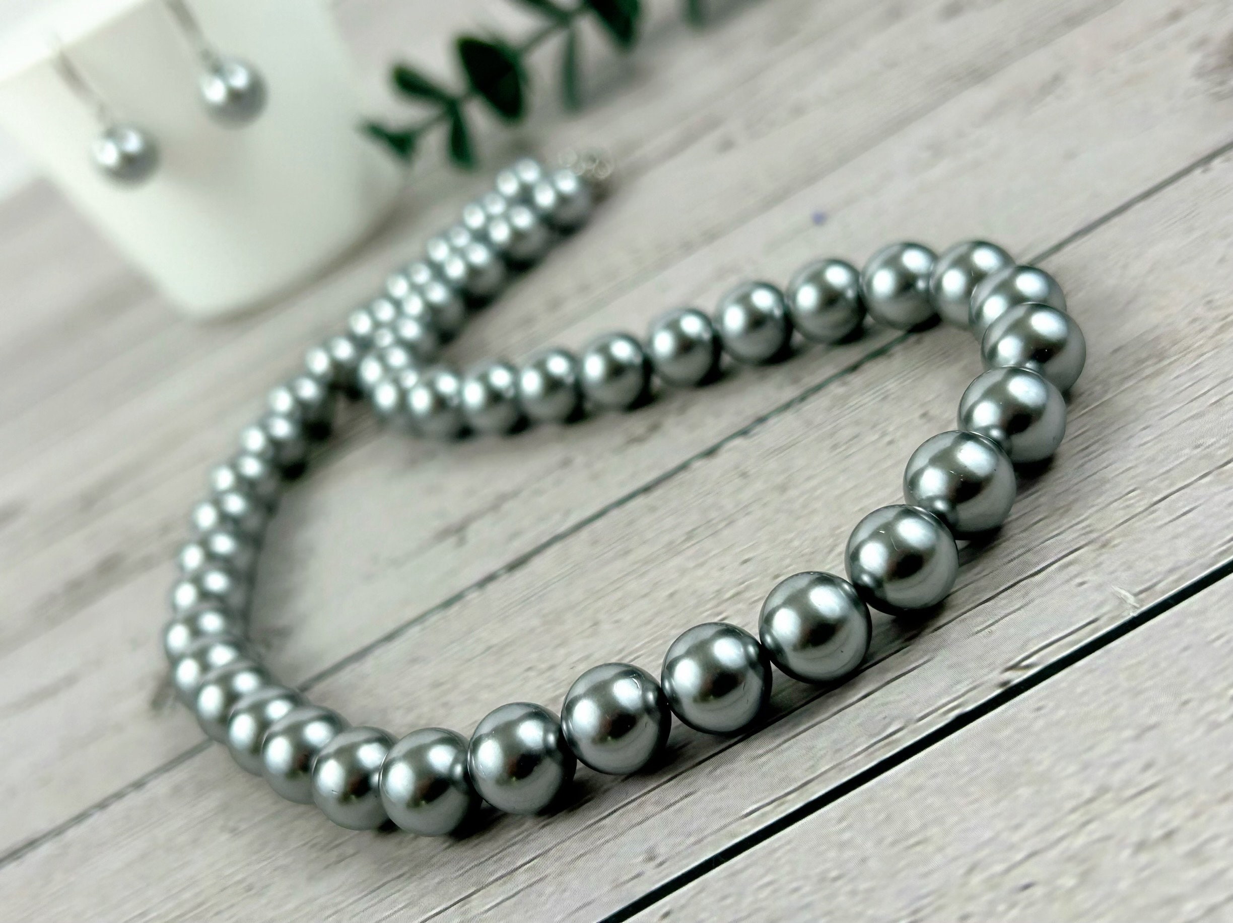 Pearl Etsy - Lock Silver Necklace