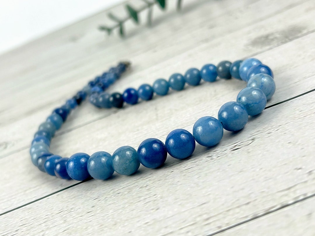 Eve Necklace - Blue Aventurine Silver