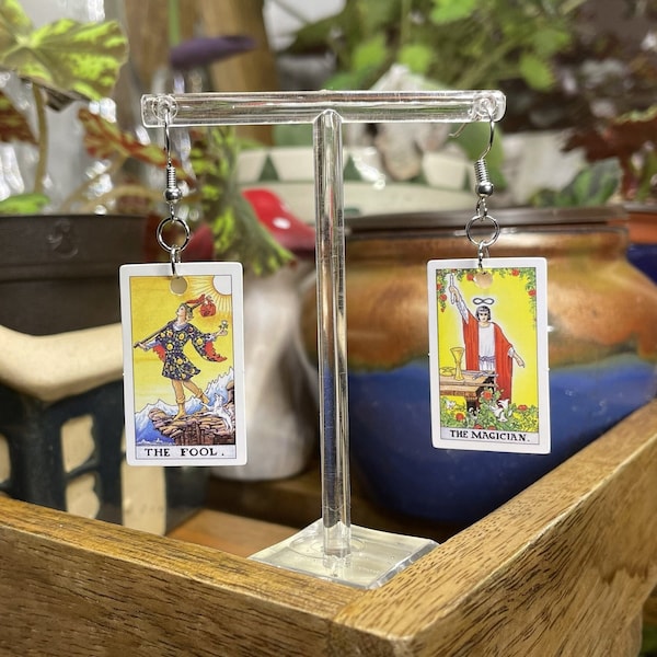 Mini Tarot Card Earrings | Nickel-Free