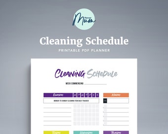 Cleaning Schedule & Chores Checklist Printable | plannermumHQ | Planner Mum