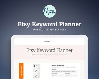 GBP Etsy Keyword Planner and Profit Calculator - Optimize Your Shop for Increased Sales - plannermumHQ - Planner Mum