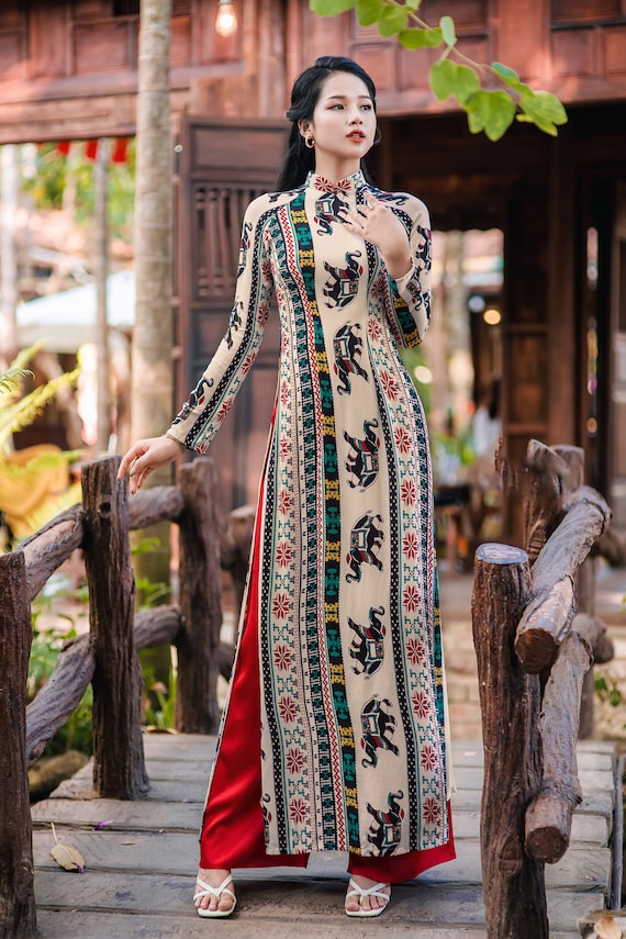 Vietnamese Ao Dai for Women, High Quality Ao Dai Vietnam, Vietnamese  Traditional Costume Include Pants -  Canada