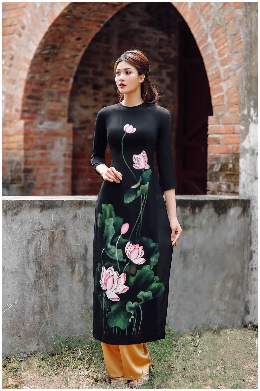 詳細お読みください。Nadia check long いじる dress black 