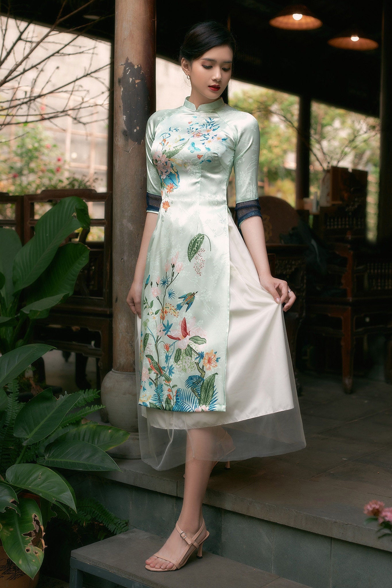 Vietnamese Modern Ao Dai , High Quality Vietnamese Traditional Costume, Vietnamese  Traditional Clothing, Include Skirts. -  Canada