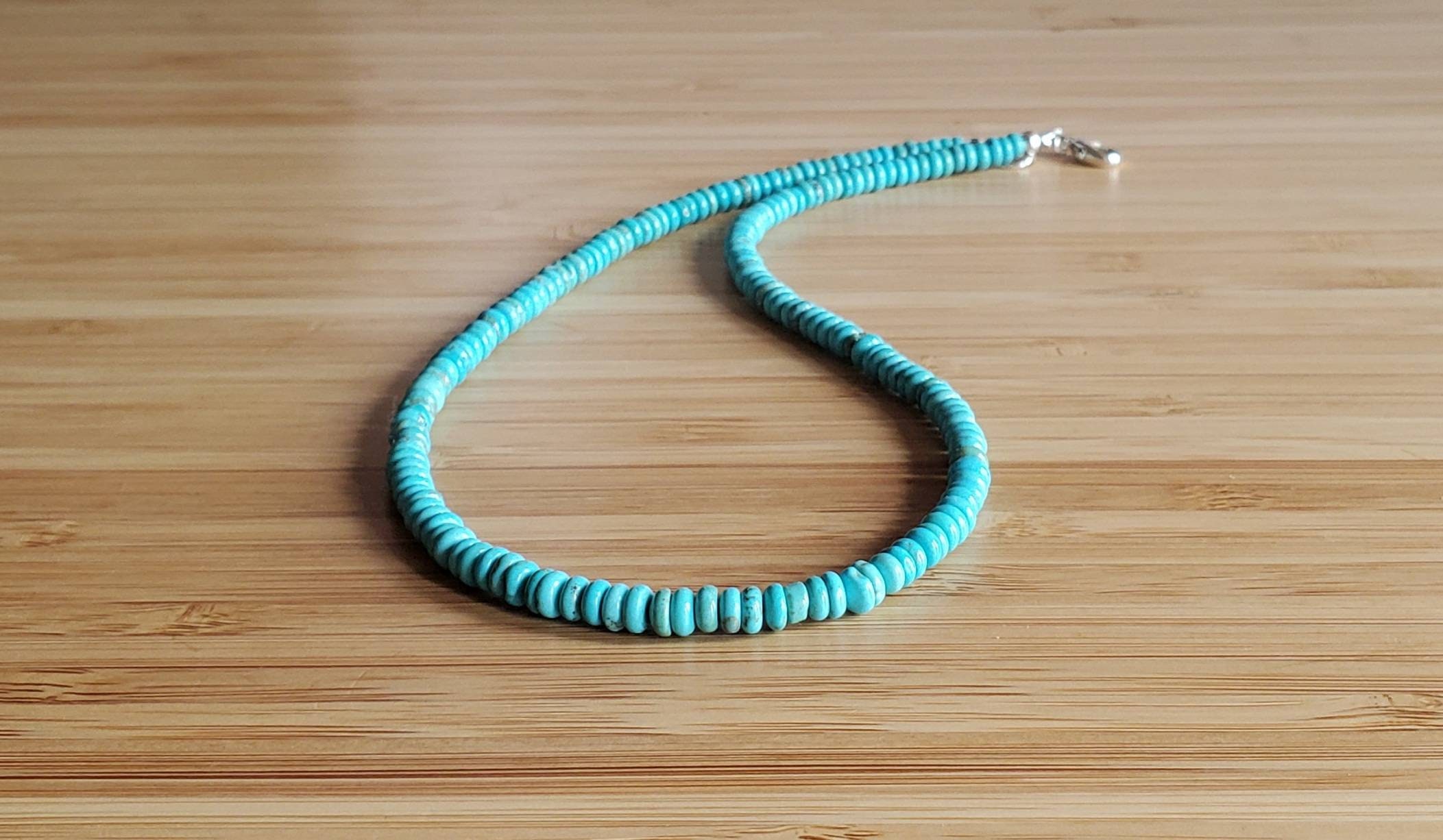 Dainty Natural Turquoise Necklace, Boho, One, Two, Three, or Four Strand Necklace, Multistrand Turquoise Choker, Organic Turquoise Choker