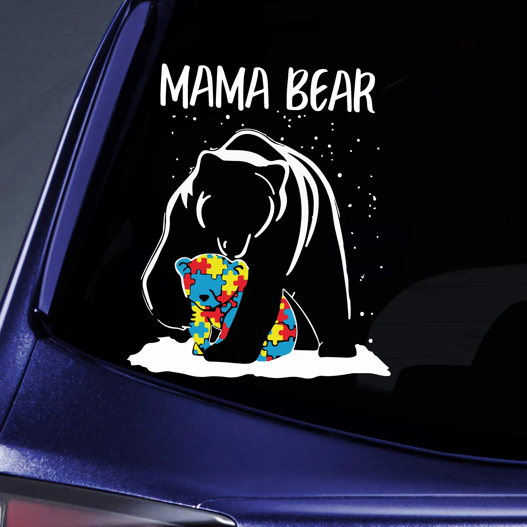 Autism Awareness Mama Bear Hug Autism Mom Vinyl Etsy