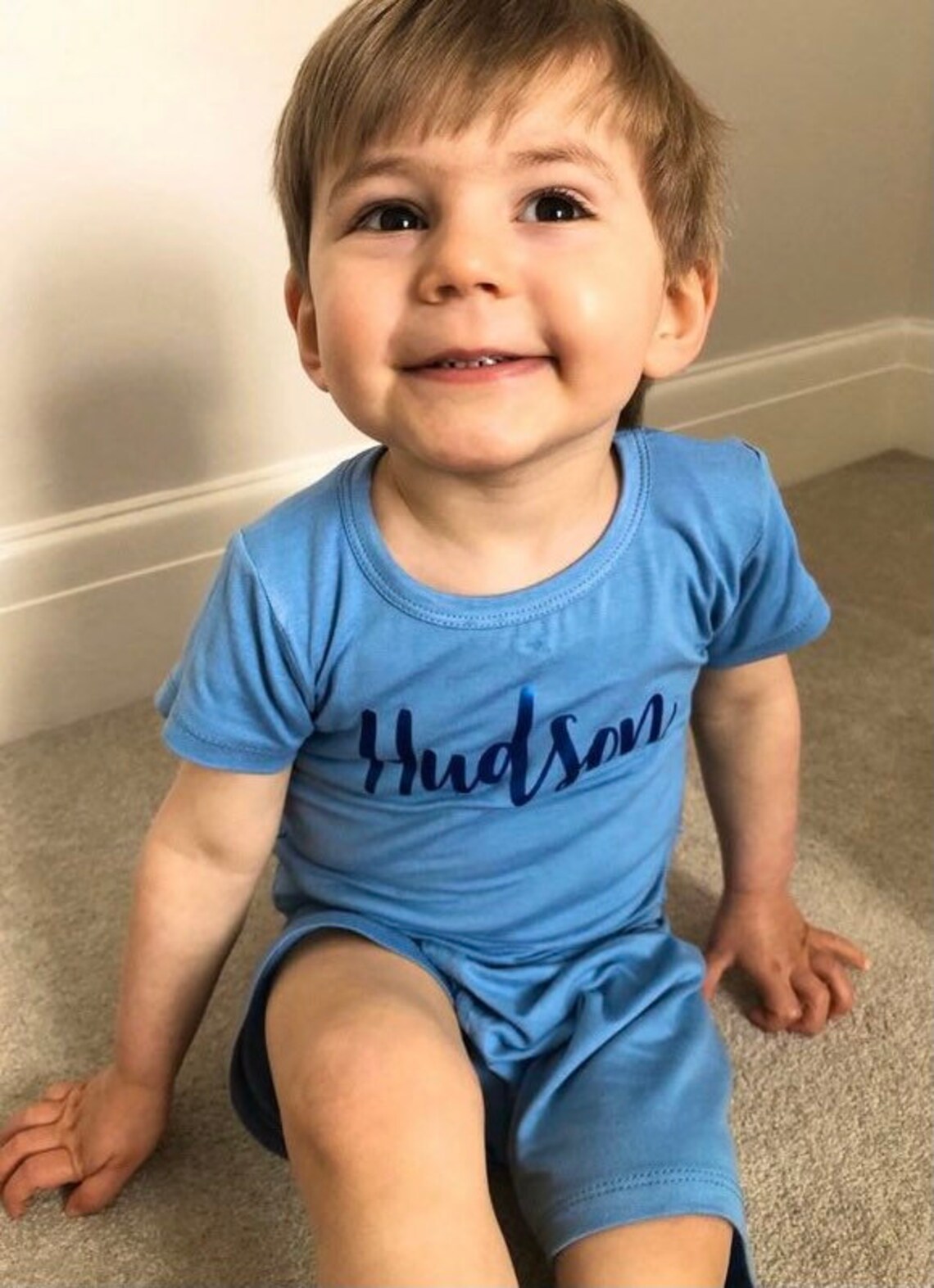 Personalised Baby Toddler Set Top Shorts Ribbed Summer Set Etsy