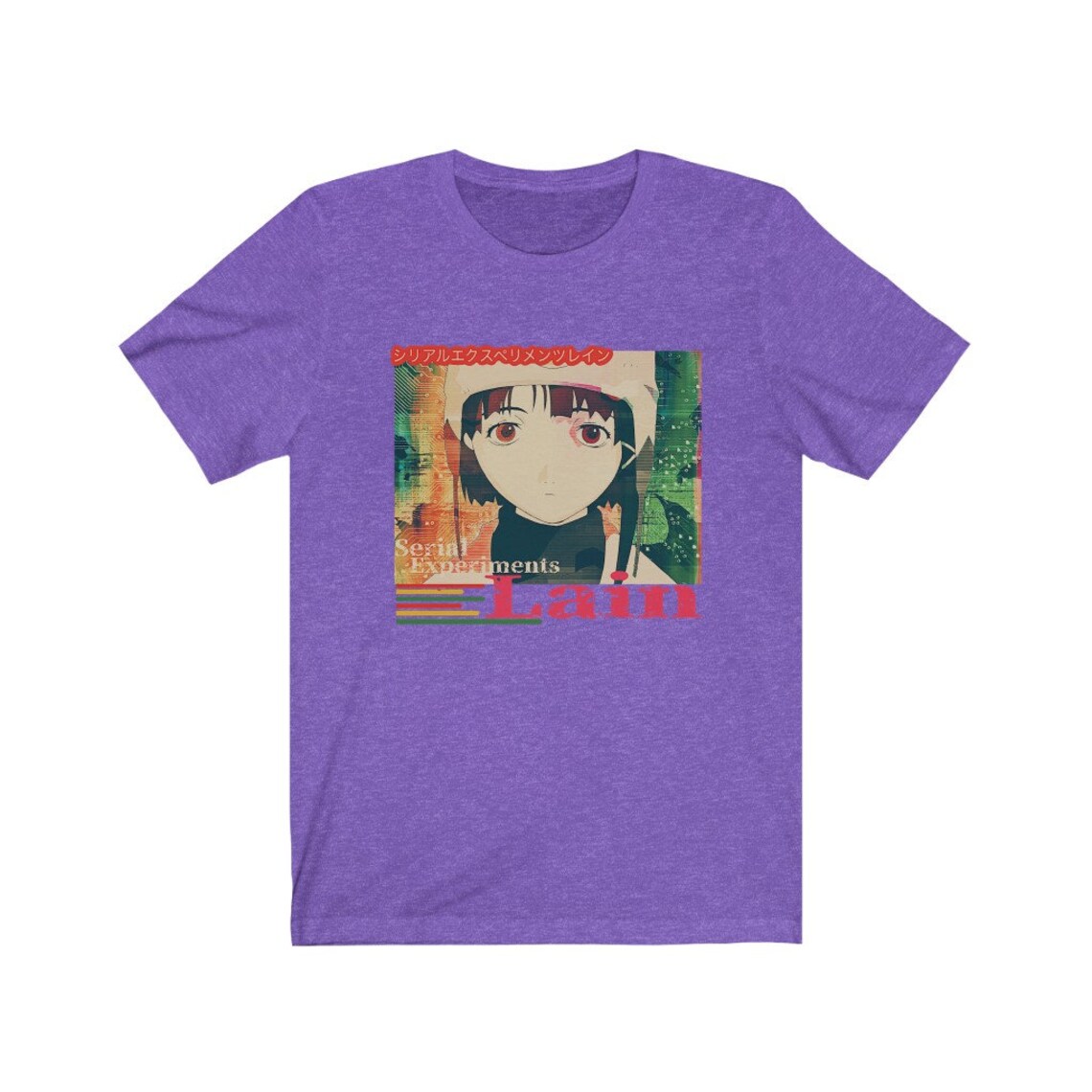 Unisex T-shirt Serial Experiments Lain Tee-shirt Anime | Etsy